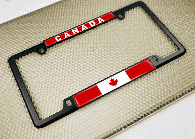 Canada Flag - Car Metal License Plate Frame